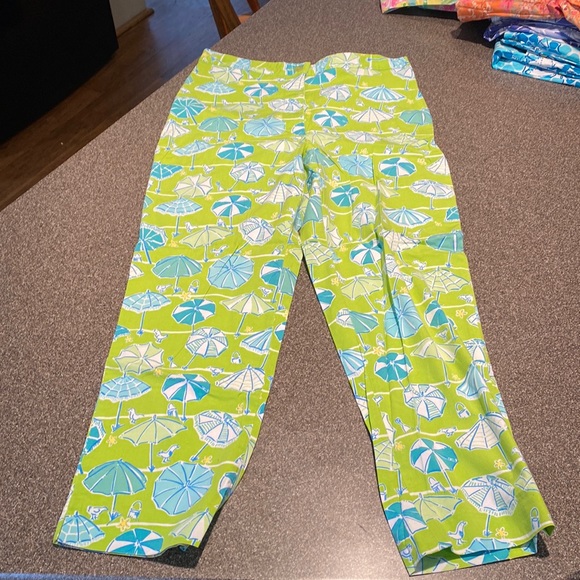 Pantalon Capri Lilly Pulitzer Salute 8P - Neuf Avec étiquette, Motif Multicolore, Cotton Blend